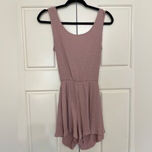 Alya Mauve Twist Back Romper
